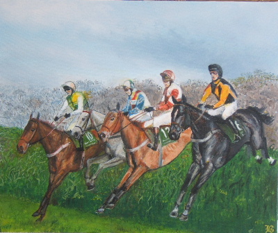 horses jumping